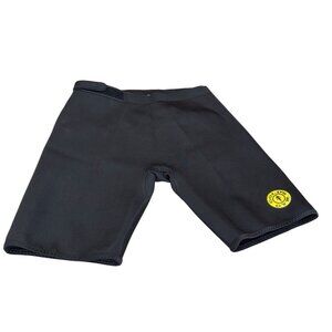 Golds Gym Black Neoprene Workout Shorts SZ L/XL Lifting Cycling Compression
